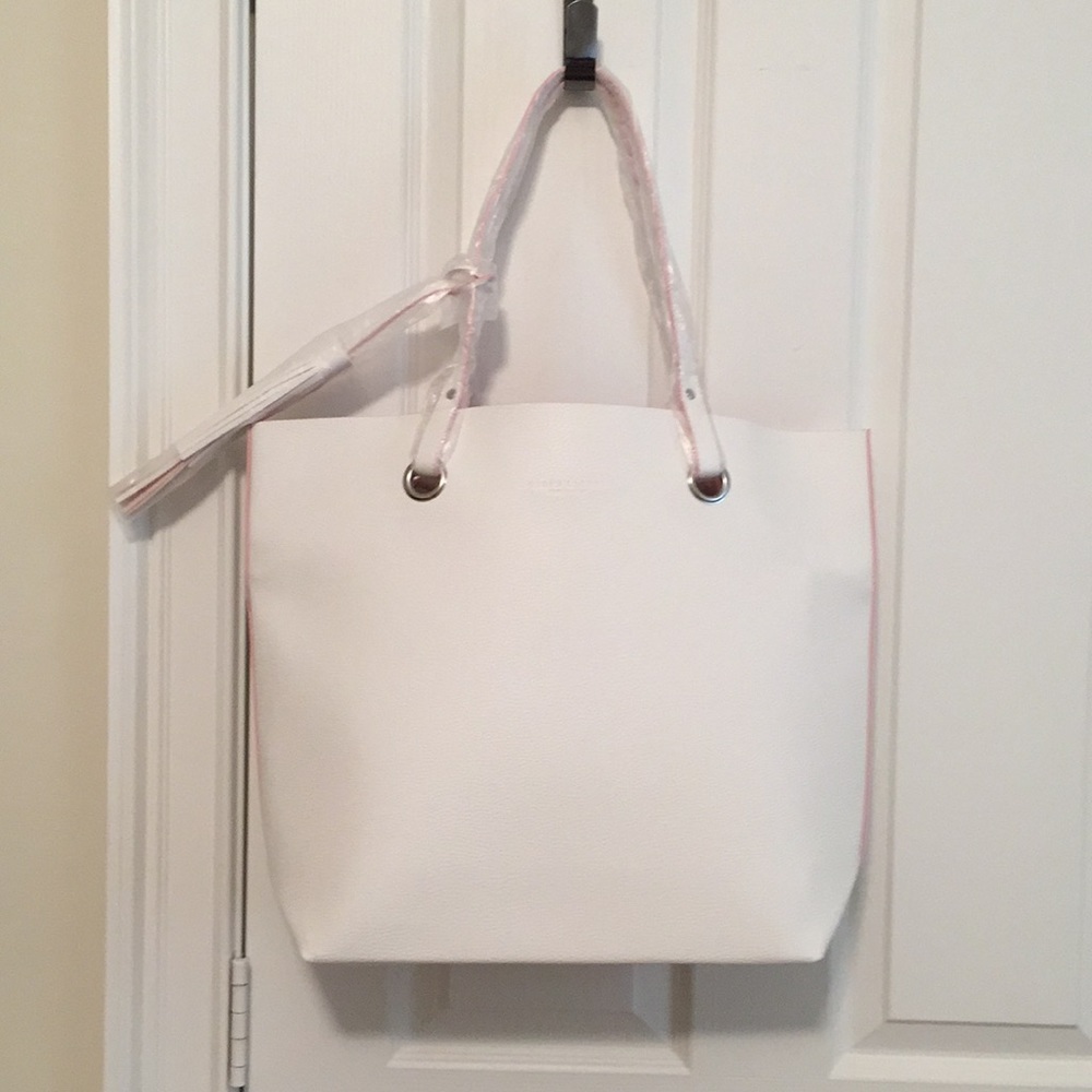 Ralph Lauren Women’s Medium Tote Bag White Timeless Everyday Carryall